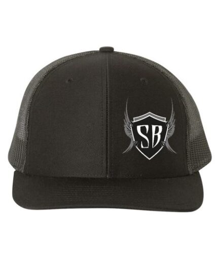 Richardson Hat - Black Mesh Snap Back