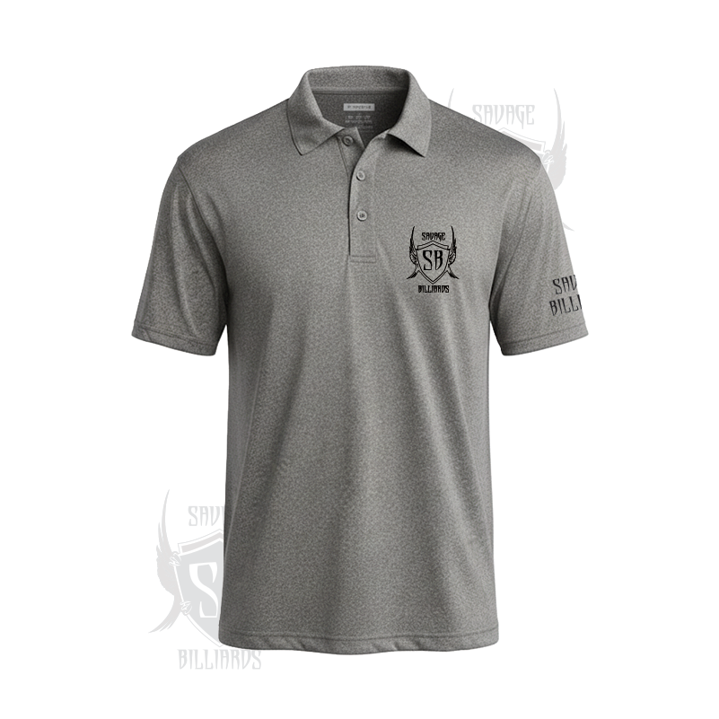 Men's Polo Heathered Polo Front